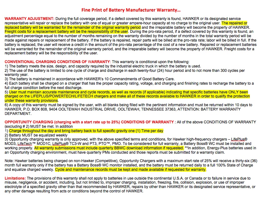 Read the Fine Print. Battery Warranties Explained